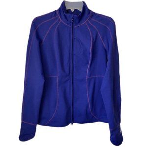 Zella Performance Full Zip Jacket - Blue Violet/Pink - M